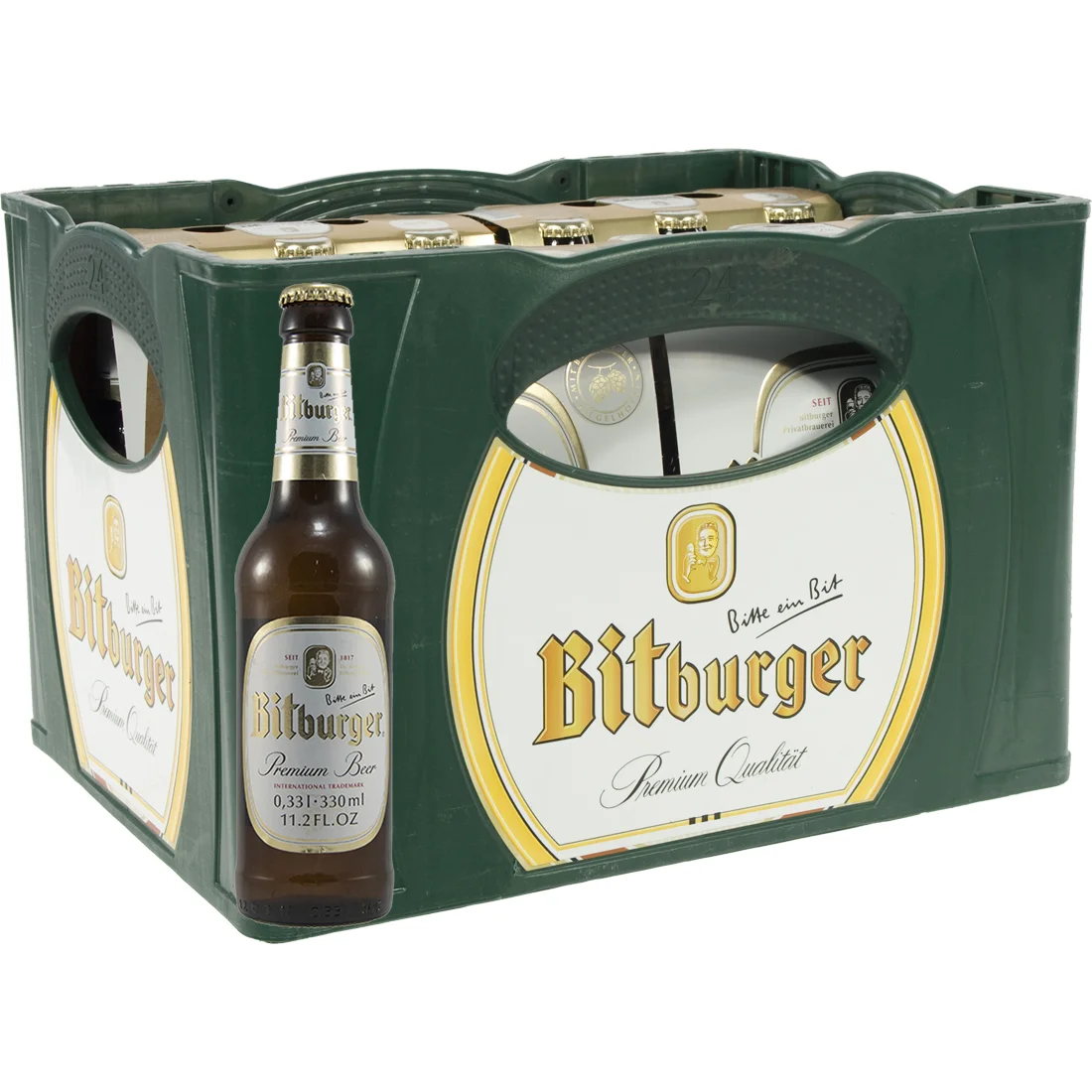 Bitburger pils  Wit  33 cl  Bak 24 st