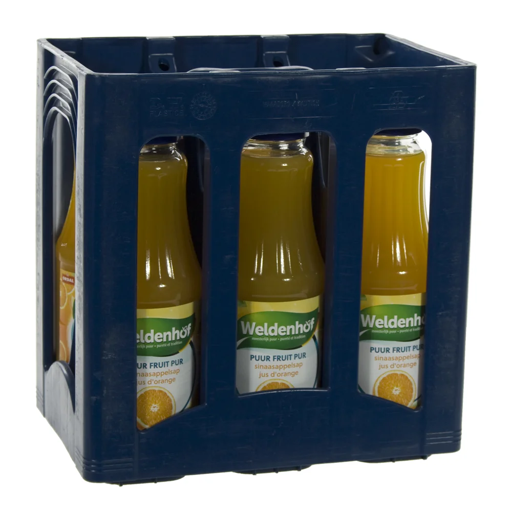 Weldenhof fruitsap  Sinaas  1 liter  Bak  6 fl