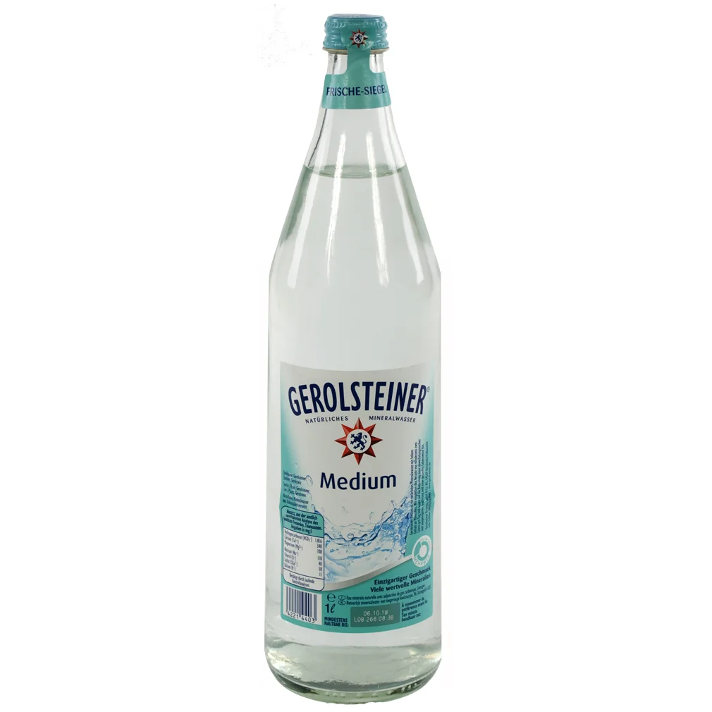 Gerolsteiner  Medium  1 liter  Fles
