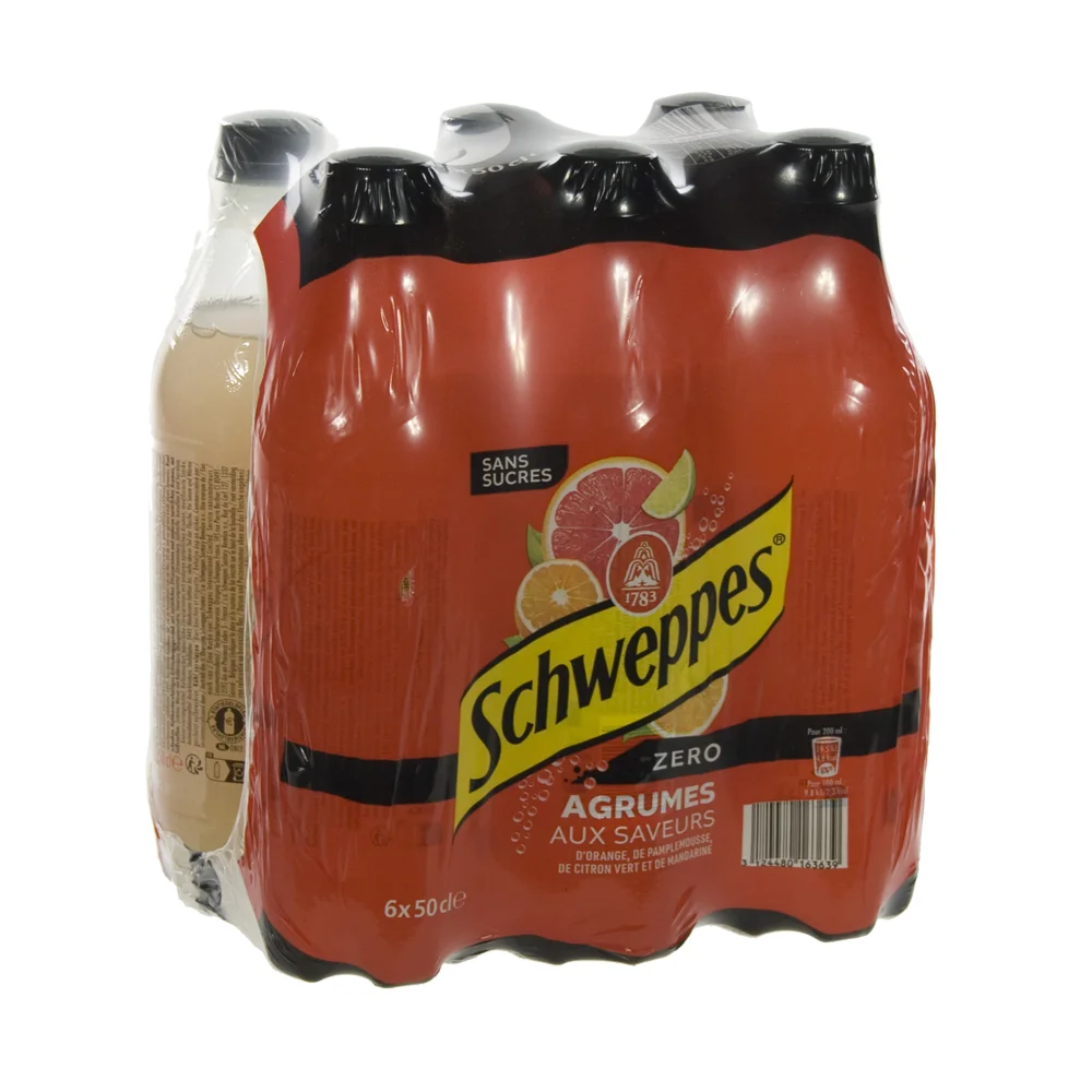 Schweppes agrum PET  Zero  50 cl  Pak  6 st