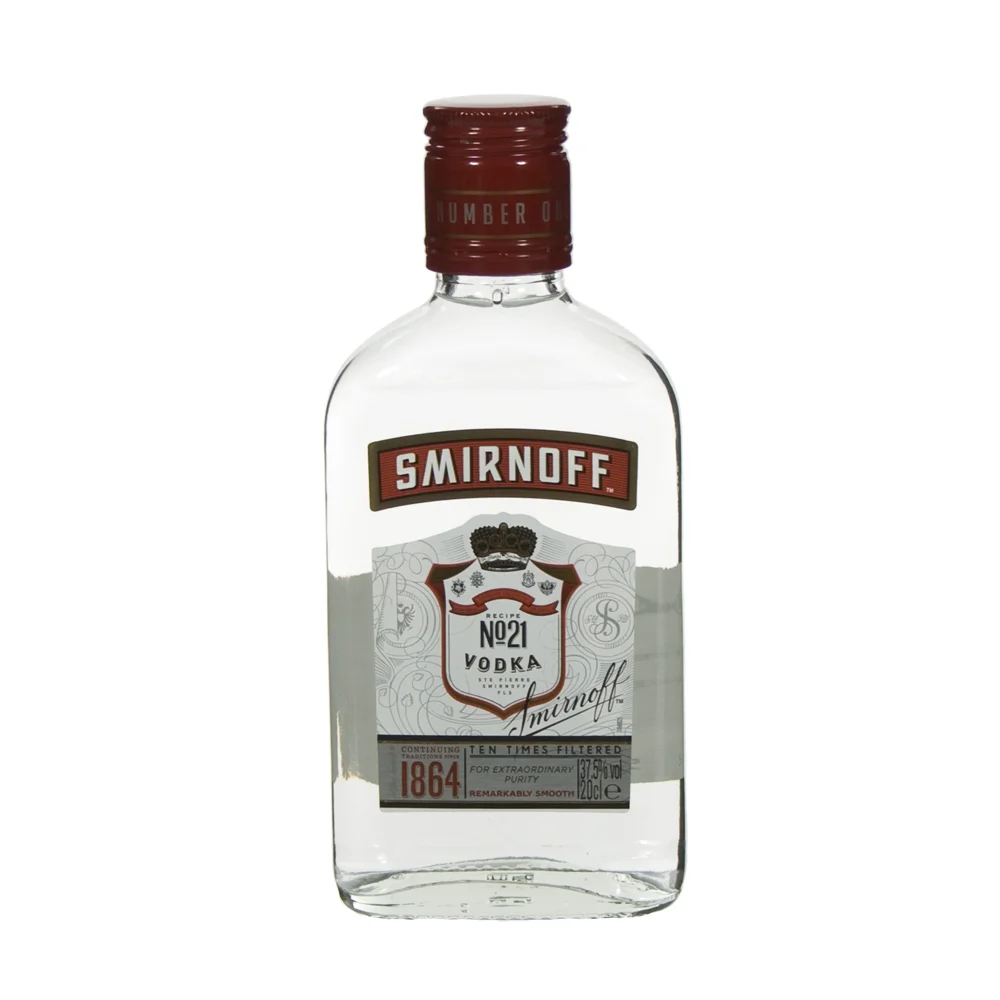 Smirnoff premium red 21  37,5%  20 cl  Fles