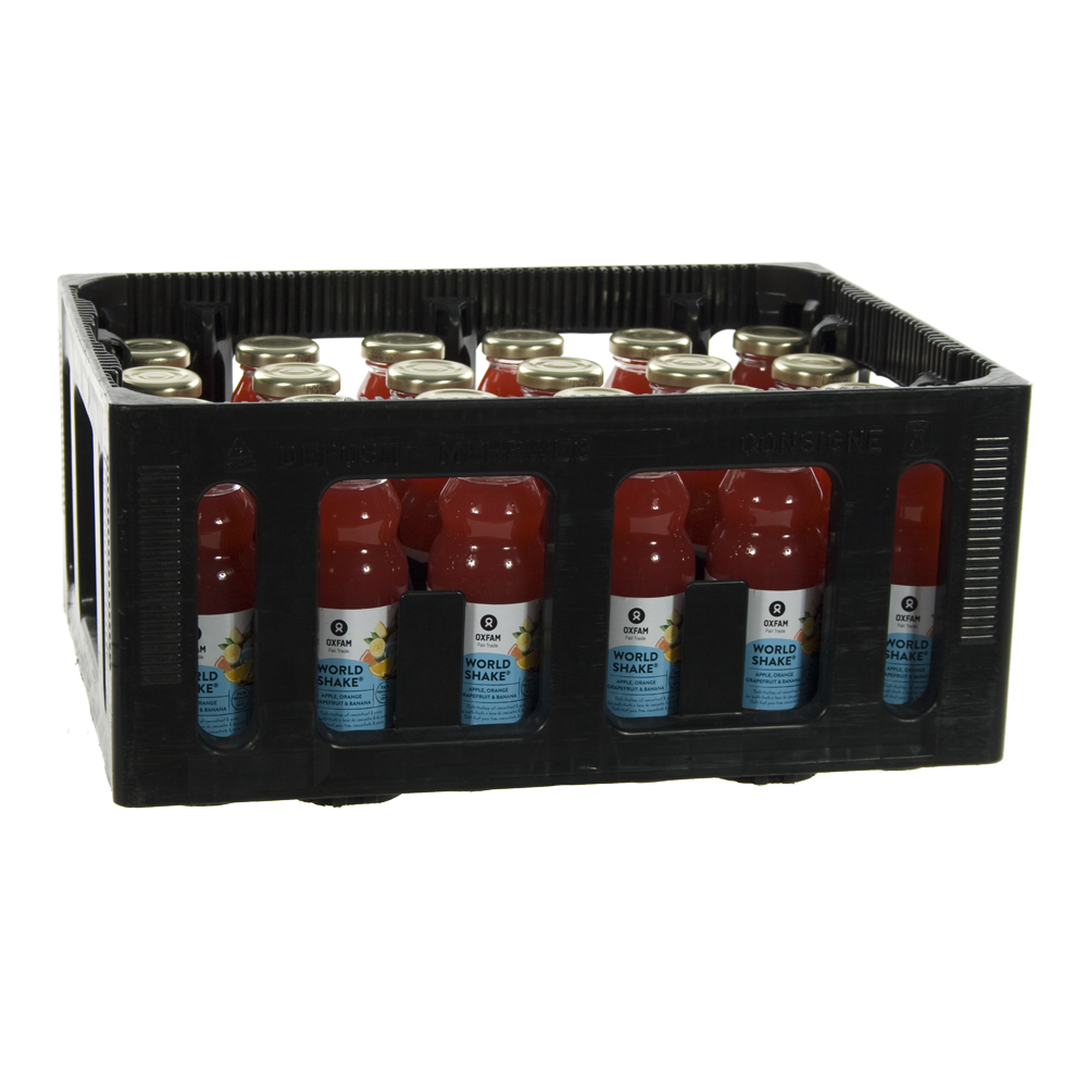 Fruitsap oxfam  Worldshakesap  20 cl  Bak 24 st