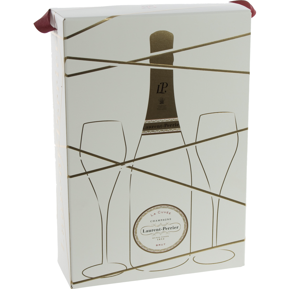 Laurent Perrier + 2 glazen  Brut  75 cl