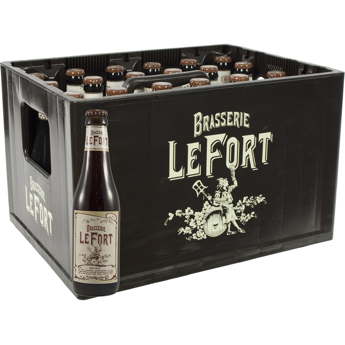 Brasserie Lefort  Donker  33 cl  Bak 24 st