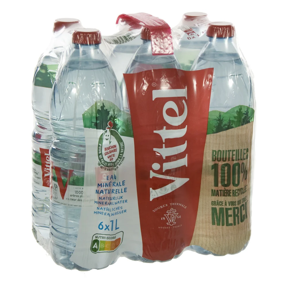 Vittel  PET  1 liter  Pak  6 st