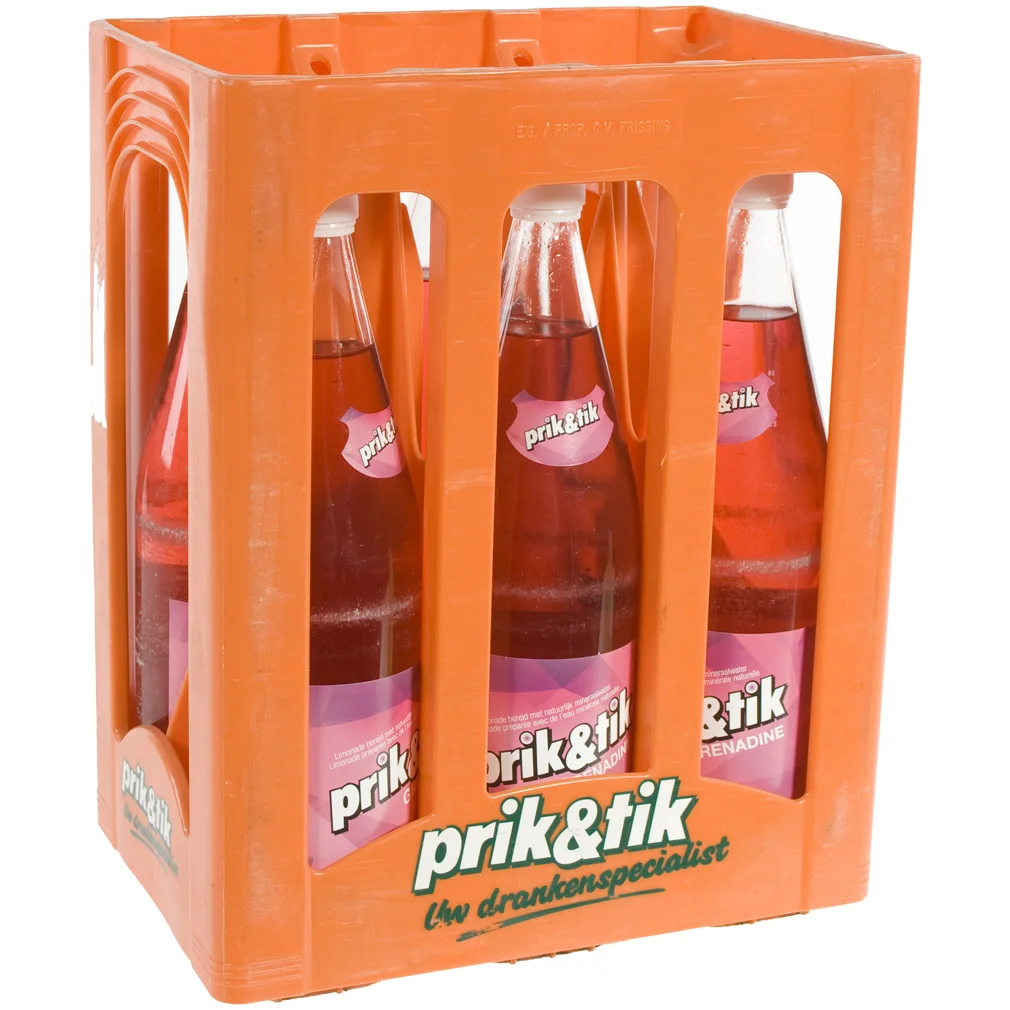 Prik & tik limo  Grenadine  1 liter  Bak  6 fl