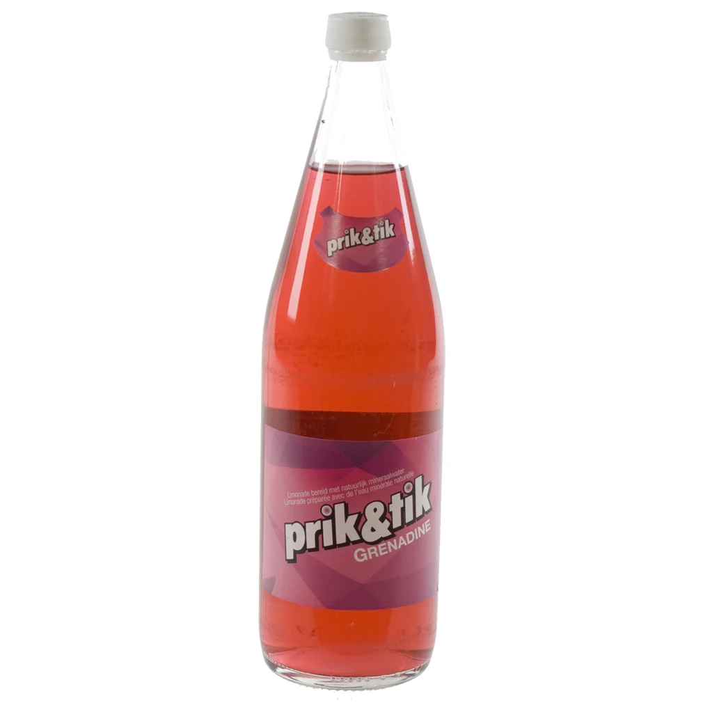 Prik & tik limo  Grenadine  1 liter  Fles