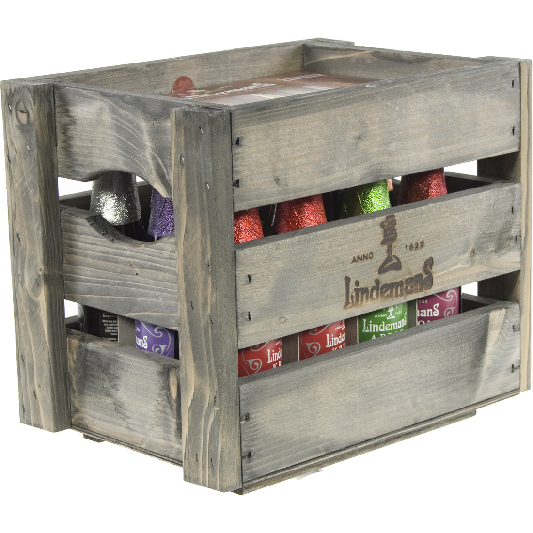Lindemans mix houten krat  25 cl  Bak 12 fl