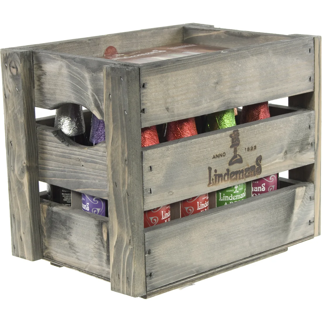 Lindemans mix houten krat  25 cl  Bak 12 fl