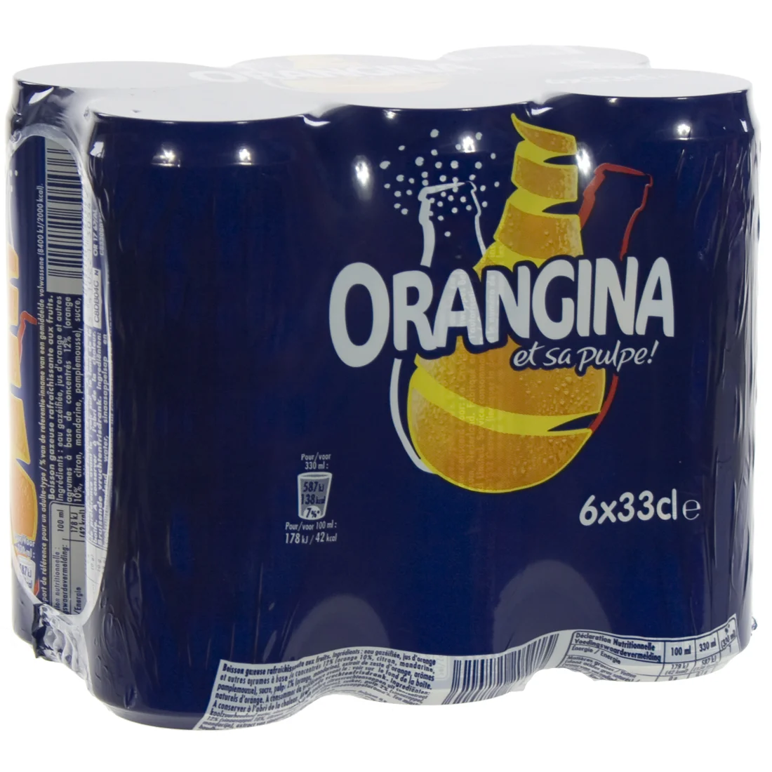 Orangina  Regular  33 cl  Blik  6 pak