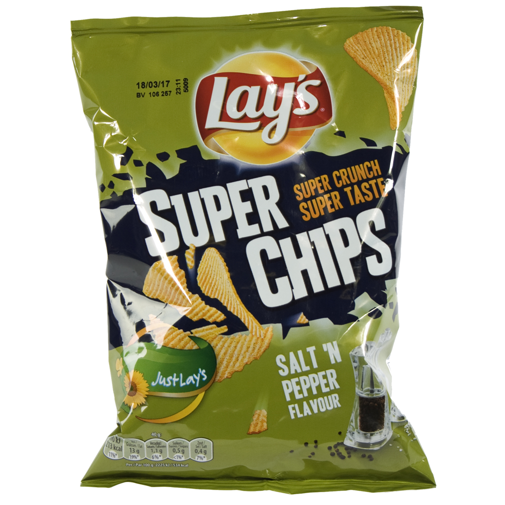 Lays Chips  Salt'n Pepper  Stuk  40 g