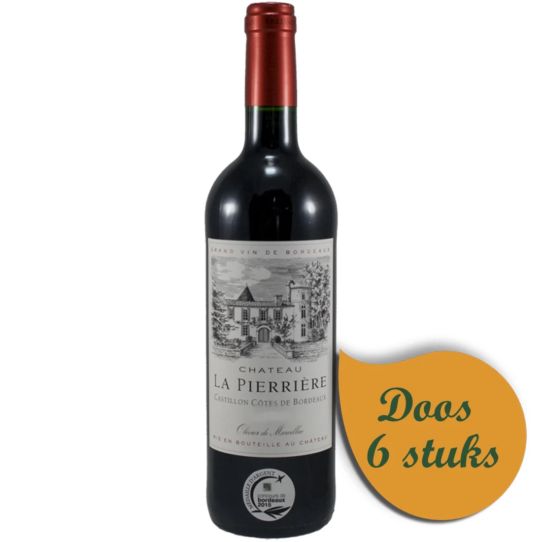 Château La Pierriere  Rood  75 cl  Doos  6 st
