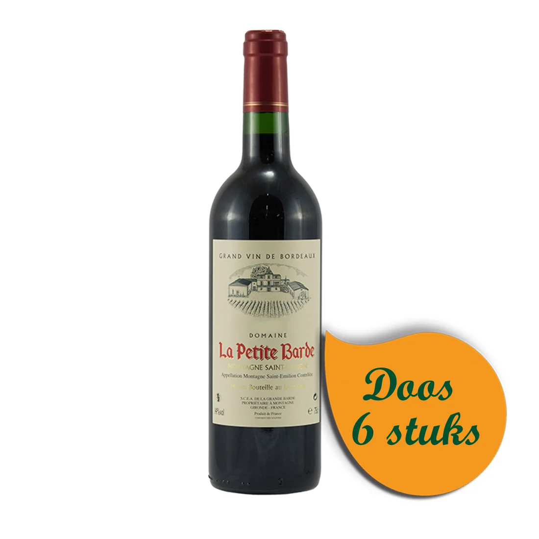 La Petite Barde  Rood  75 cl  Doos  6 st