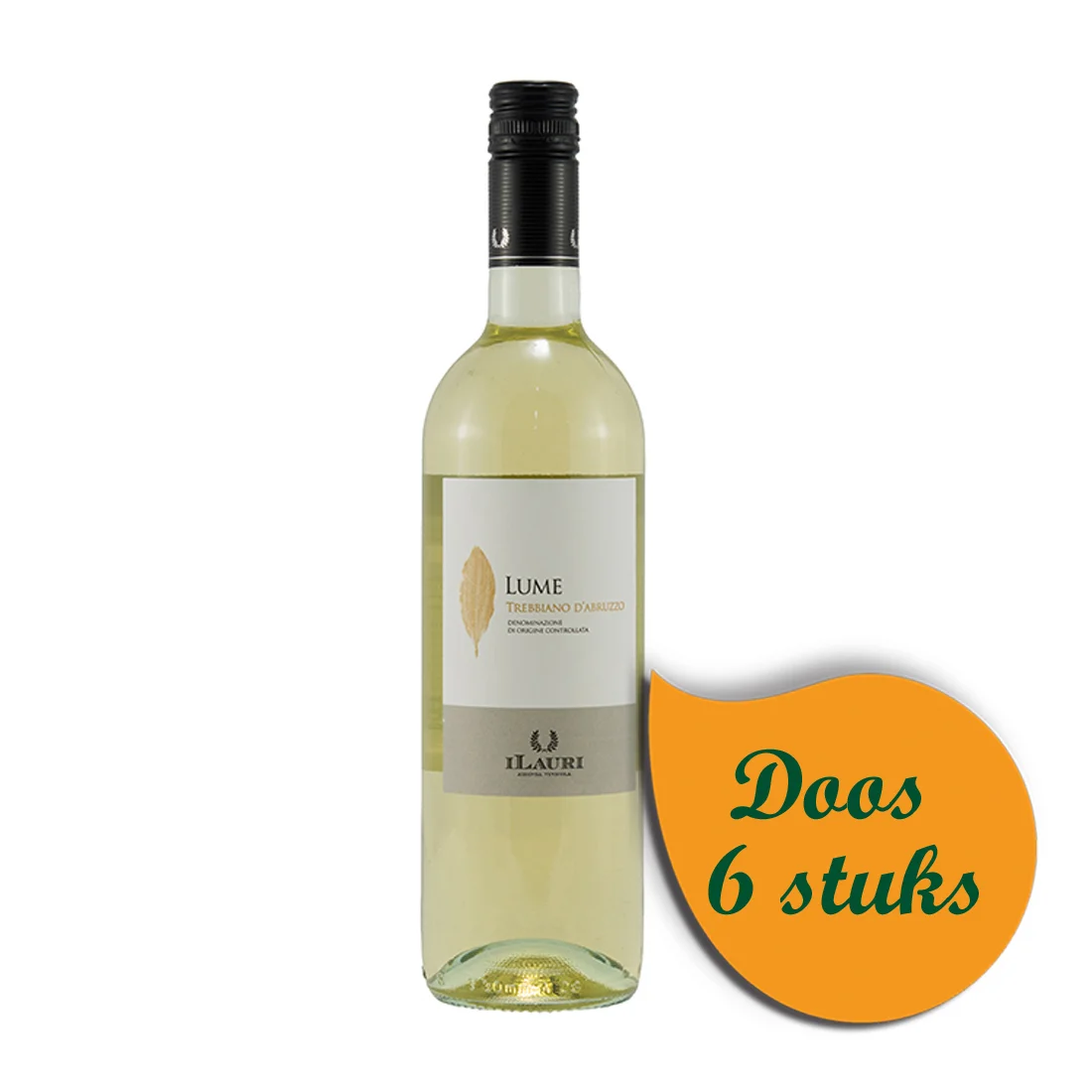 I Lauri Lume Trebbiano d'Abruzzo  Wit  75 cl  Doos  6 st