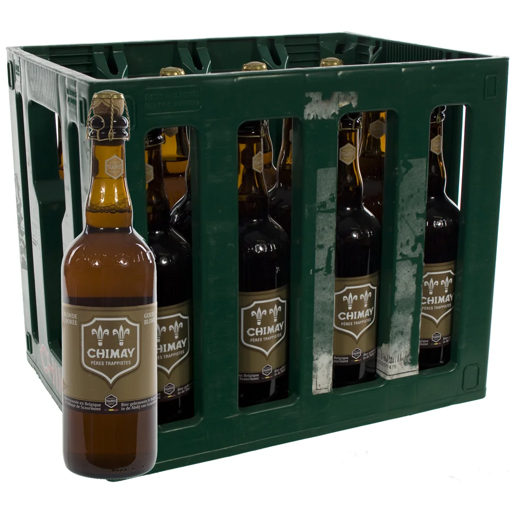 Chimay  Blond  75 cl  Bak 12 fl  Goud