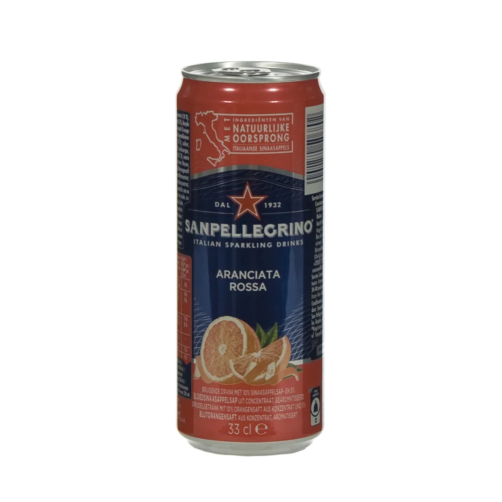 San Pellegrino Aranciata Rossa  33 cl  Blik