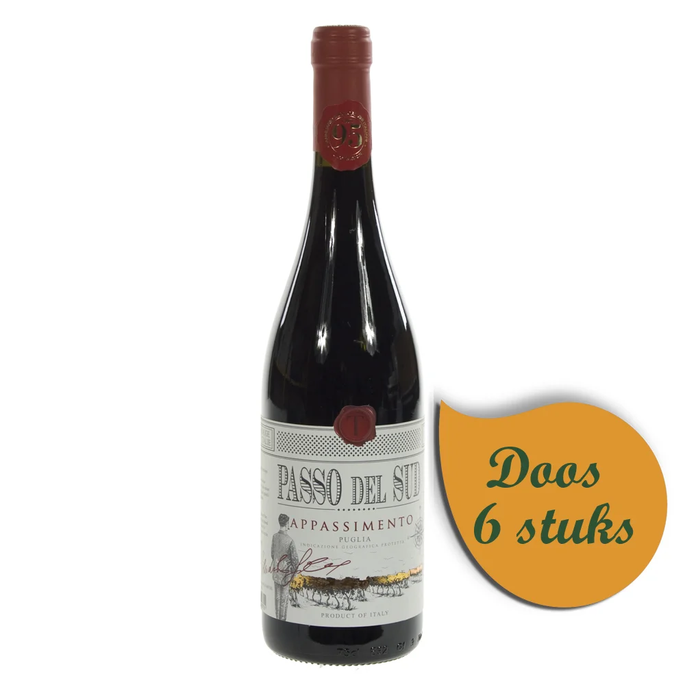 Tagaro Passo Del Sud Appassimento  75 cl  Doos  6 st
