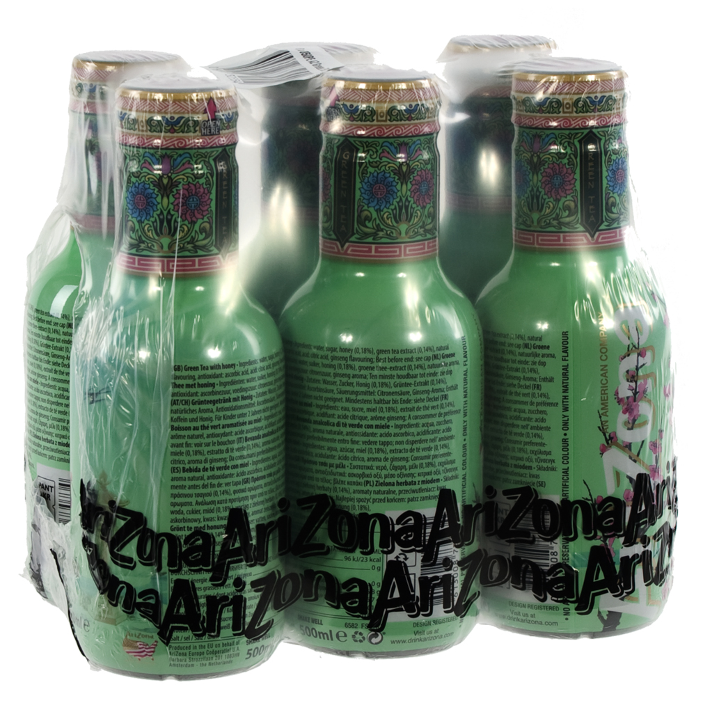 Arizona  Green Tea Honey  50 cl  Pak  6 st