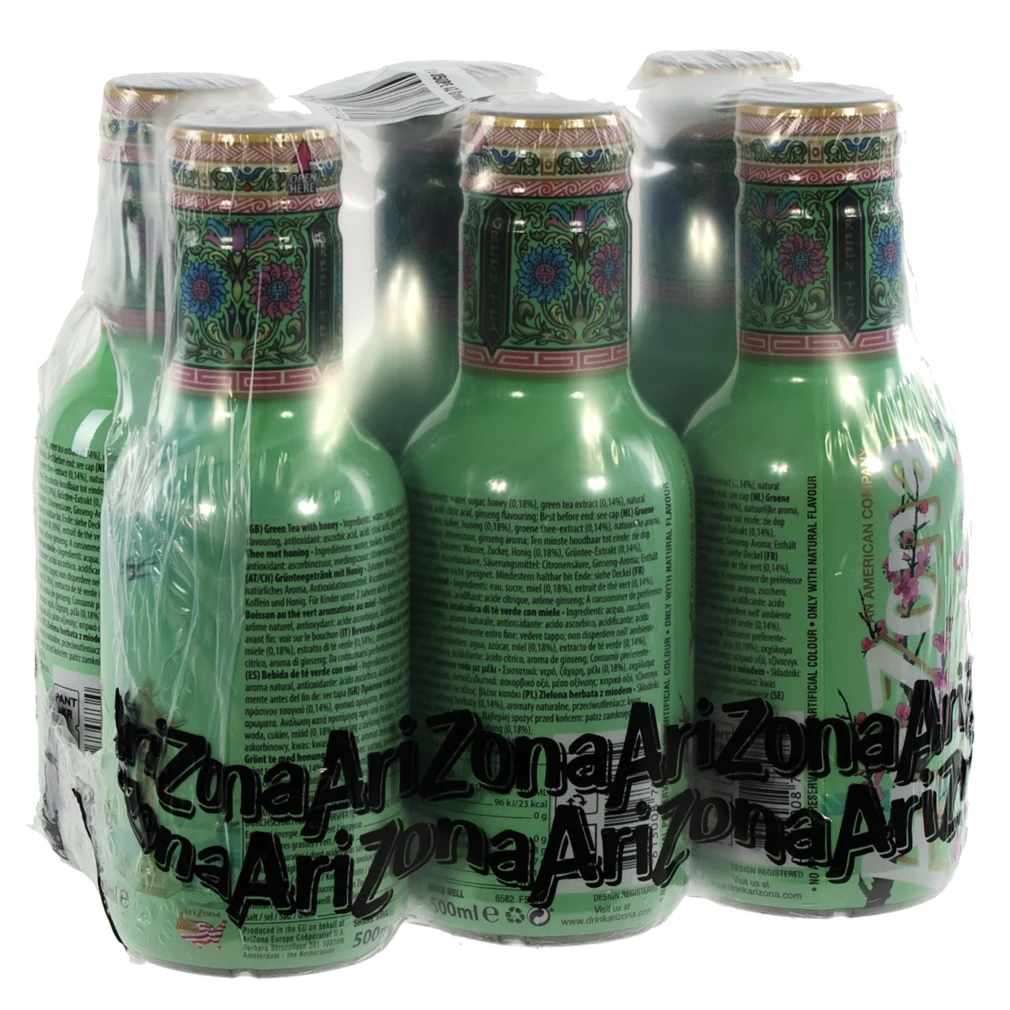 Arizona  Green Tea Honey  50 cl  Pak  6 st