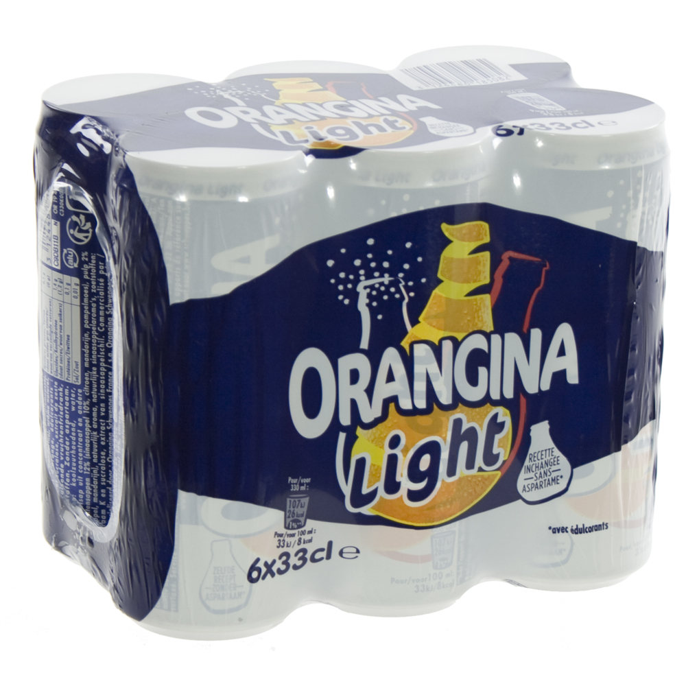 Orangina  Light  33 cl  Blik  6 pak