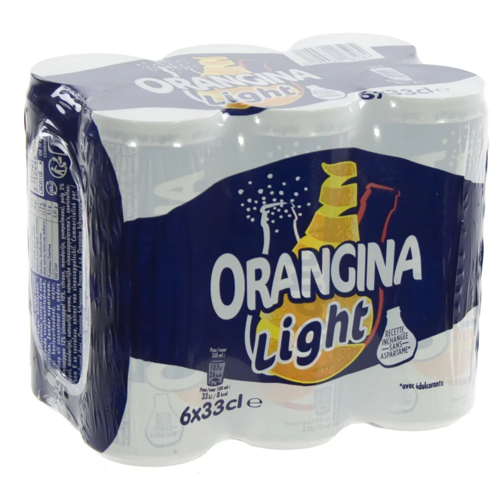 Orangina  Light  33 cl  Blik  6 pak