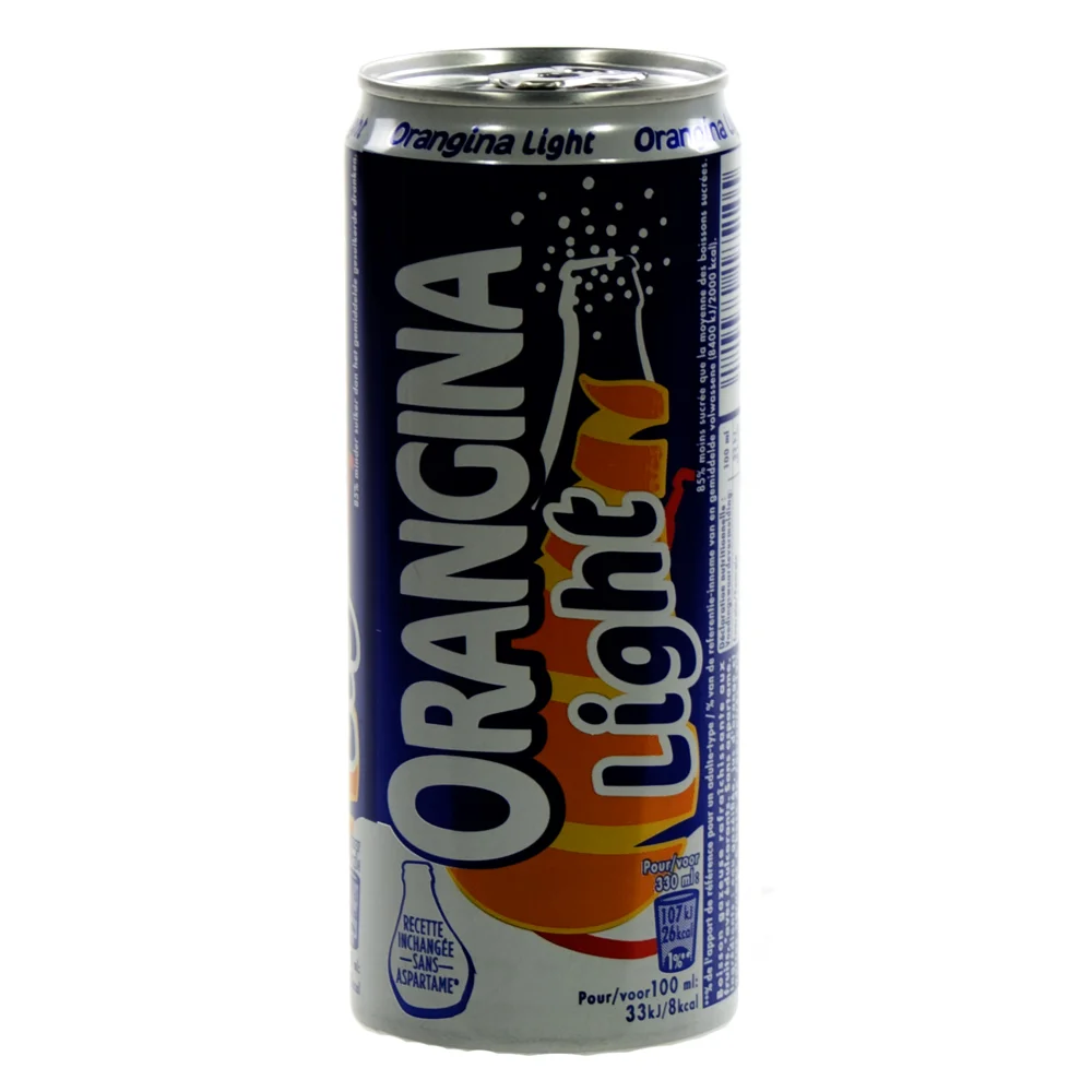 Orangina  Light  33 cl  Blik