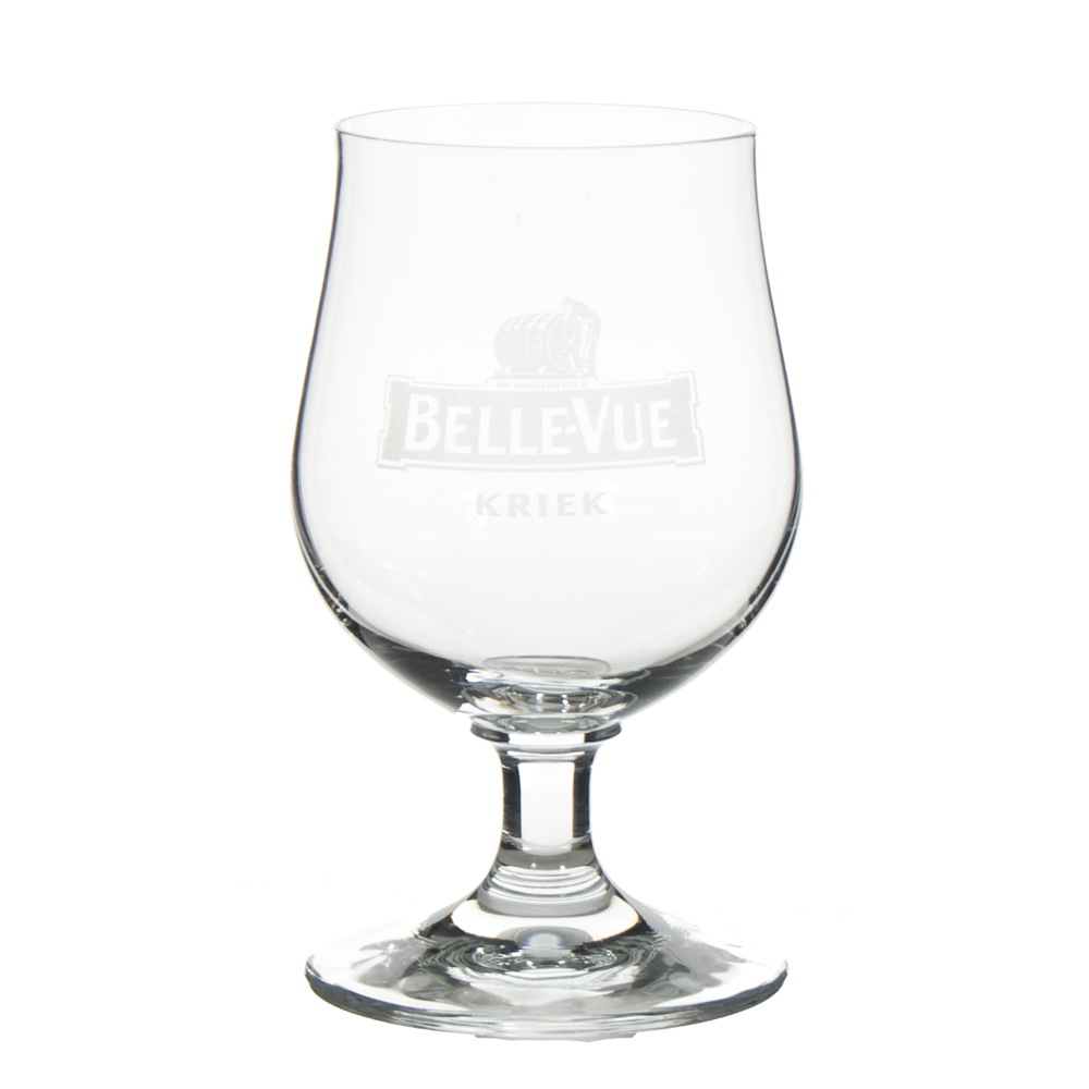 Belle vue kriek wit glas  20 cl