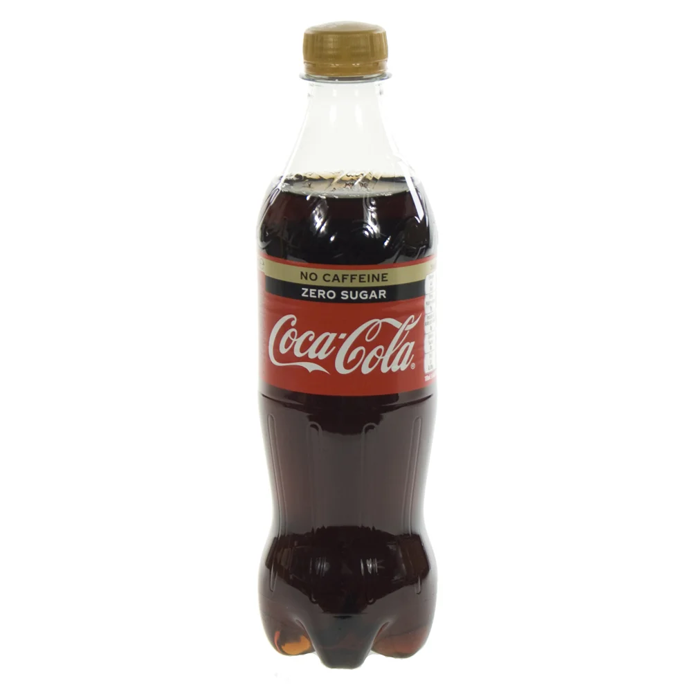 Coca Cola PET  Zero Caffeine vrij  50 cl  Fles