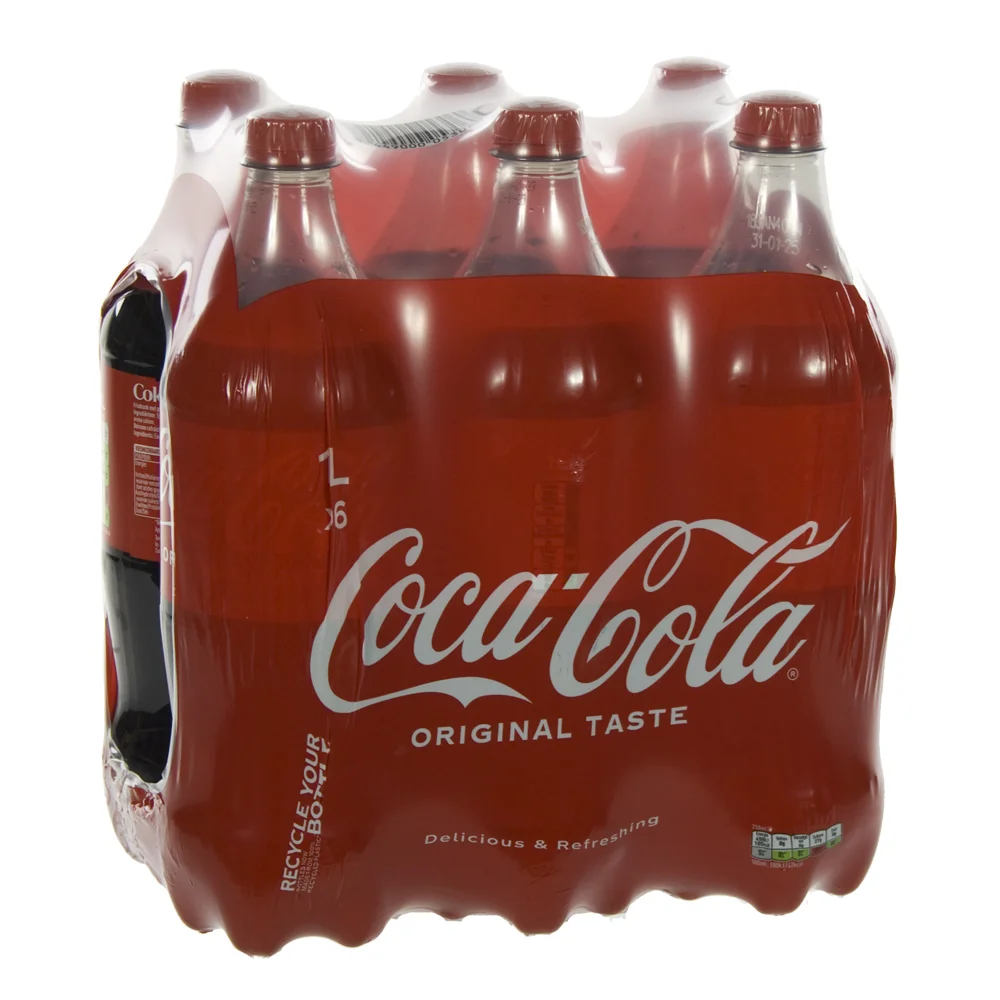 Coca Cola PET  Regular  1 liter  Pak  6 st