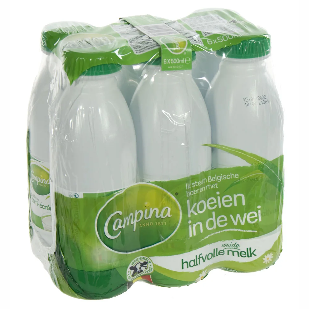 Campina Pet  Halfvolle  50 cl  Pak  6 st