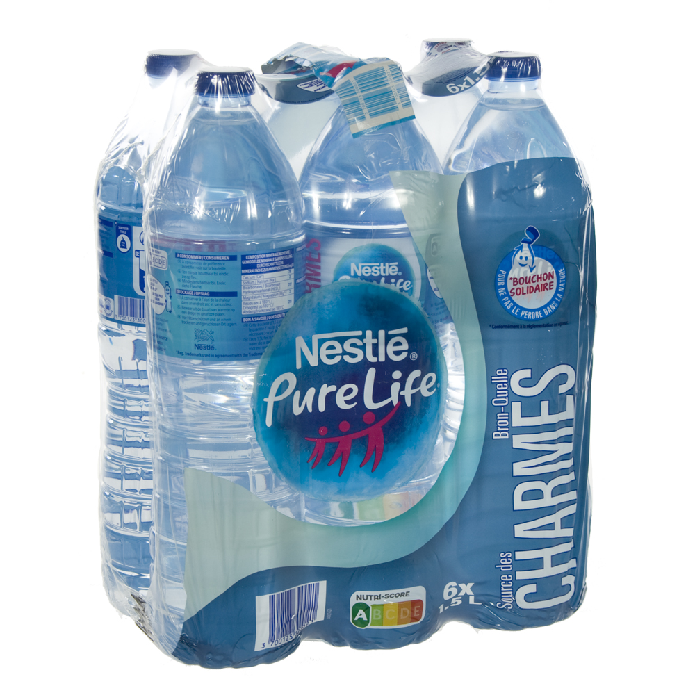Nestle pure Life PET  Plat  1,5 liter  Pak  6 st