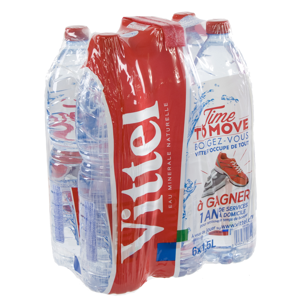 Vittel  PET  1,5 liter  Pak  6 st