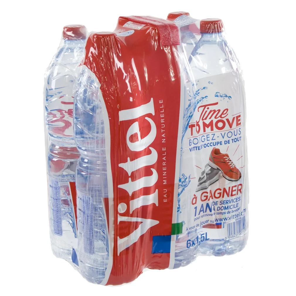 Vittel  PET  1,5 liter  Pak  6 st