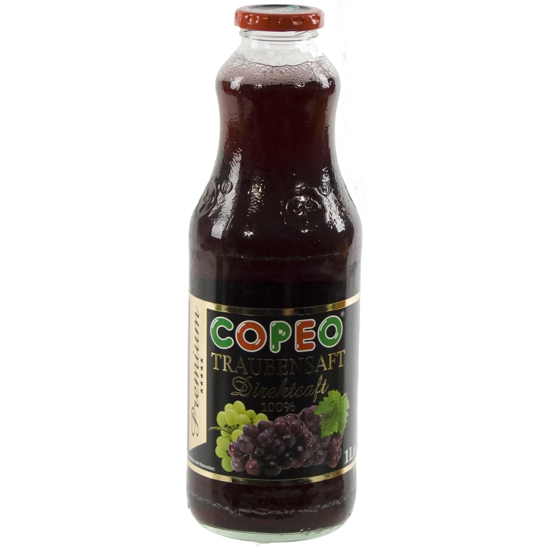 Copeo fruitsap  Druif rood  1 liter  Fles