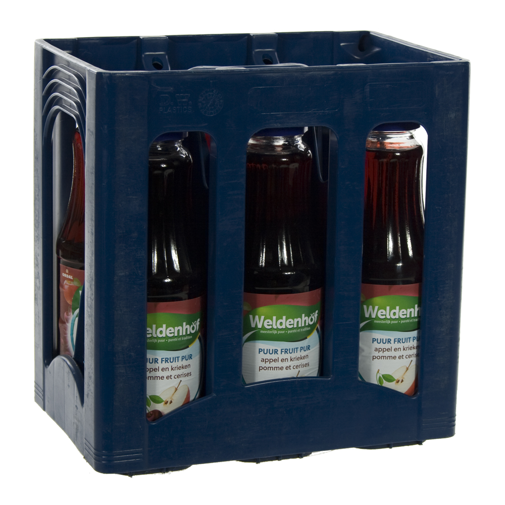 Weldenhof fruitsap  Appel Kriek  1 liter  Bak  6 fl