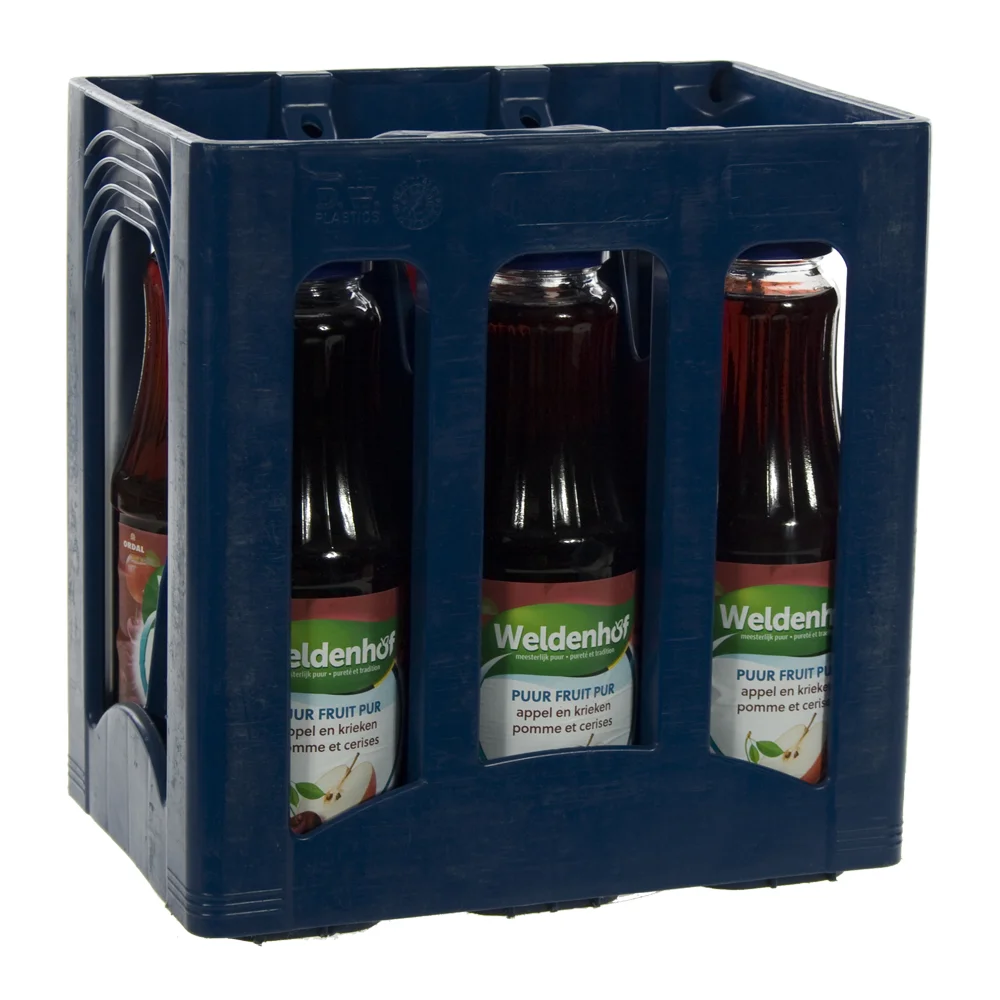 Weldenhof fruitsap  Appel Kriek  1 liter  Bak  6 fl