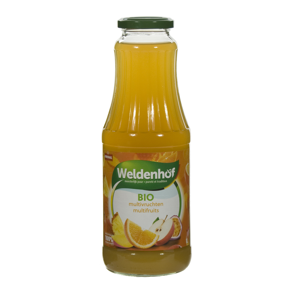 Weldenhof BIO fruitsap  Multi  1 liter  Fles