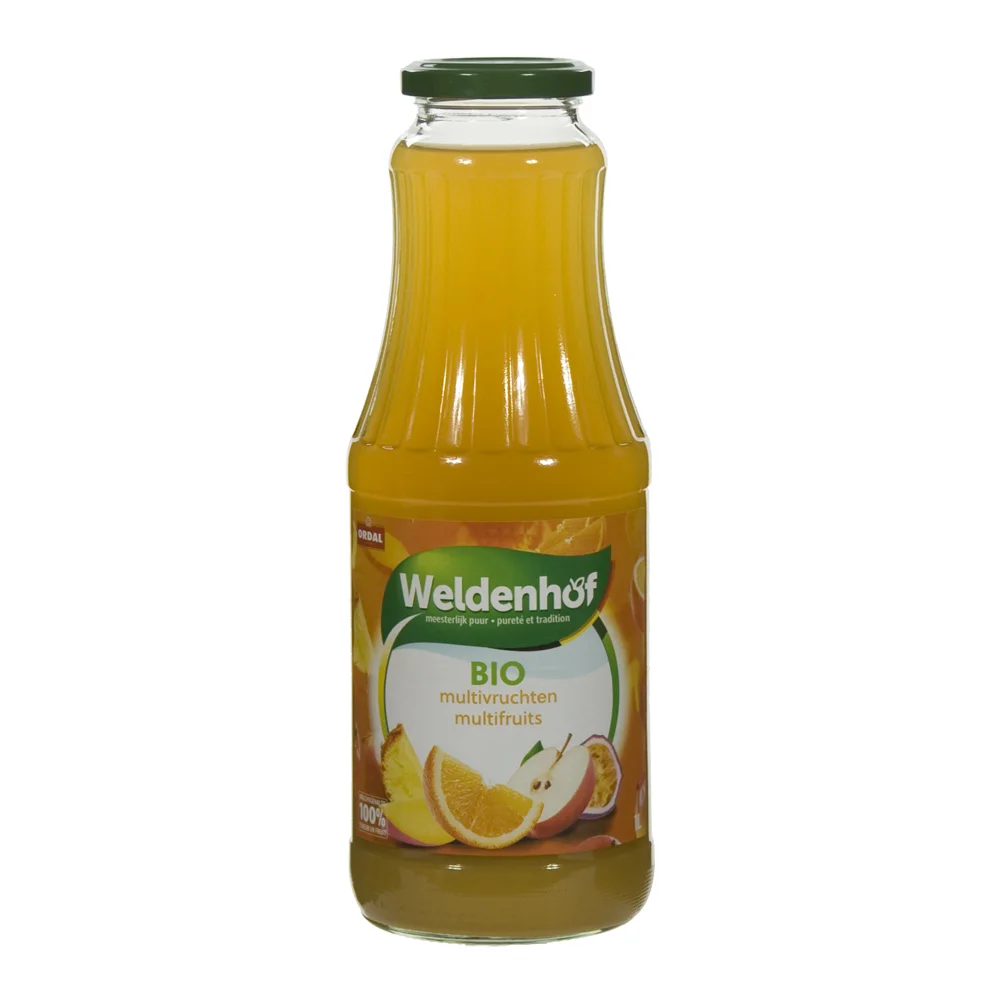 Weldenhof BIO fruitsap  Multi  1 liter  Fles