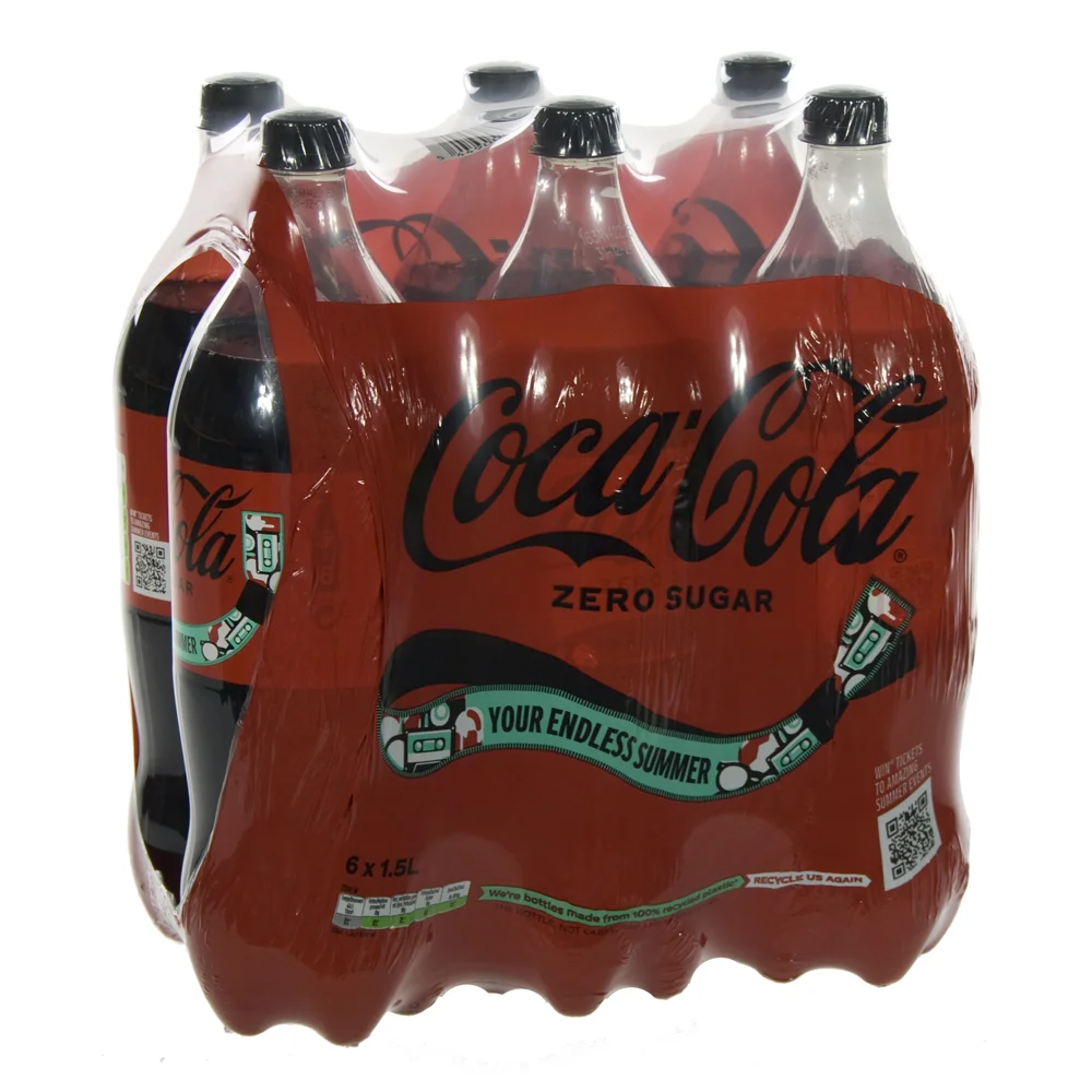 Coca Cola PET  Zero  1,5 liter  Pak  6 st