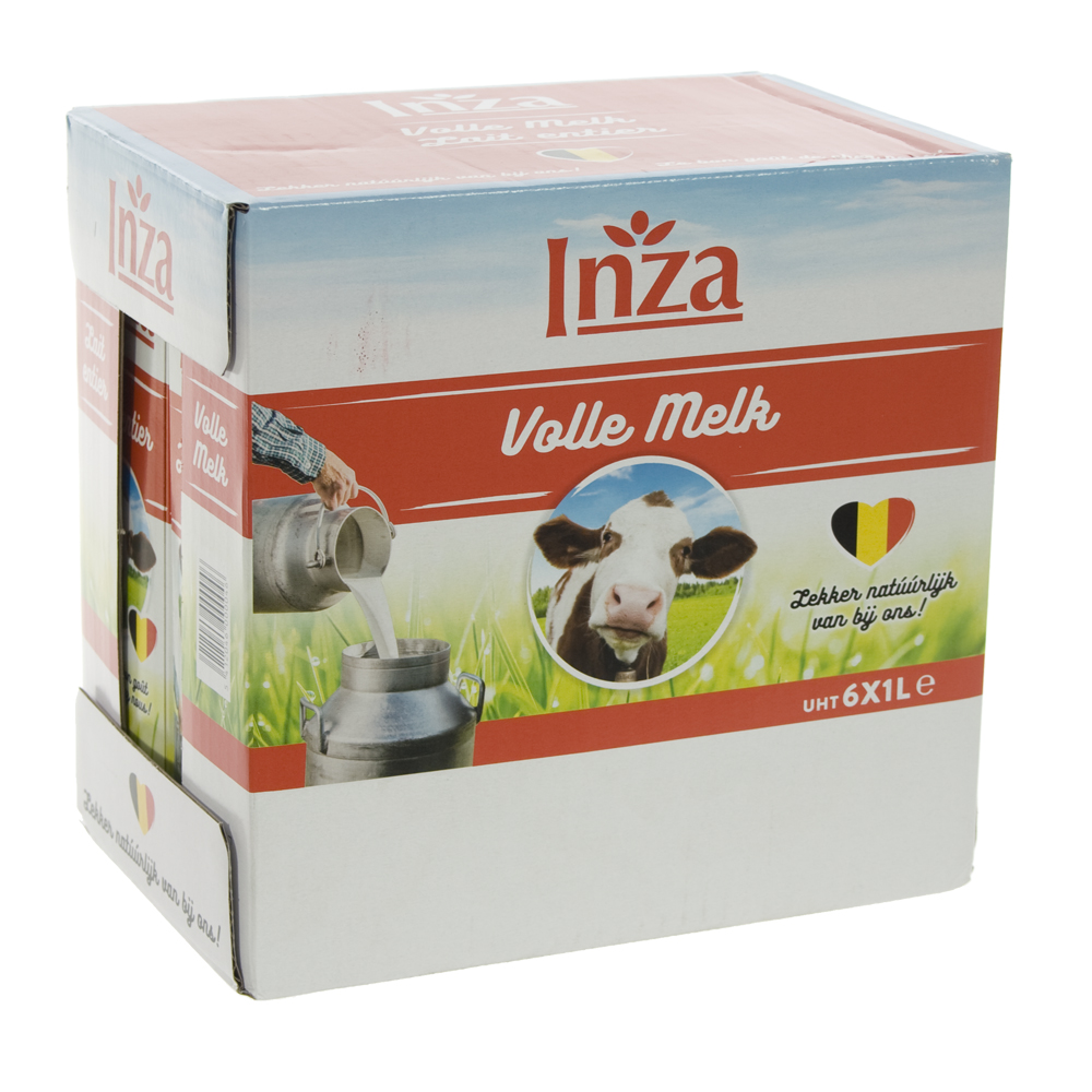 Inza Melk brik  Volle  1 liter  Pak  6 st