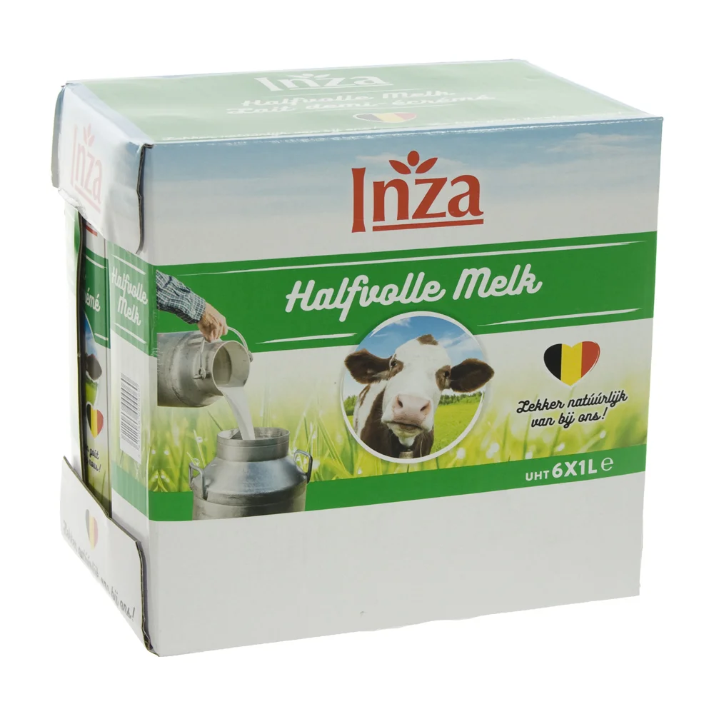 Inza Melk brik  Halfvolle  1 liter  Pak  6 st