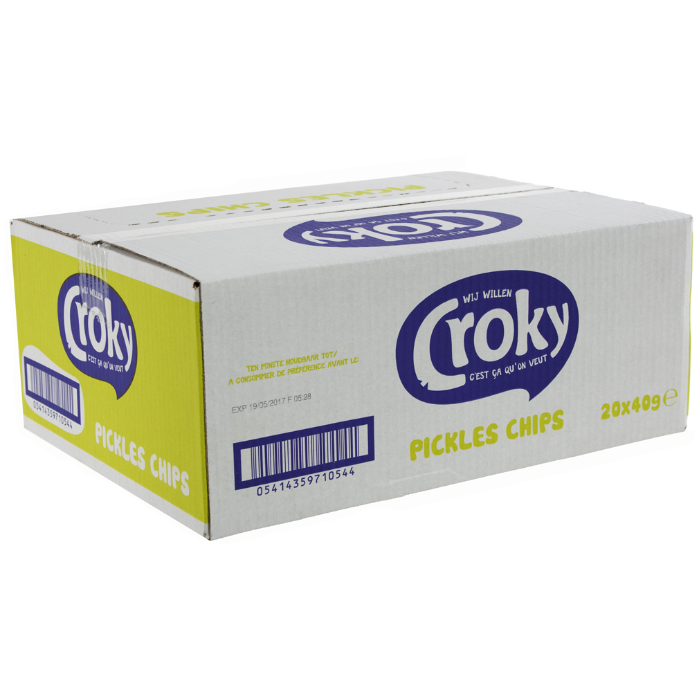 Croky Chips  Pickels  Doos 20st  40 g
