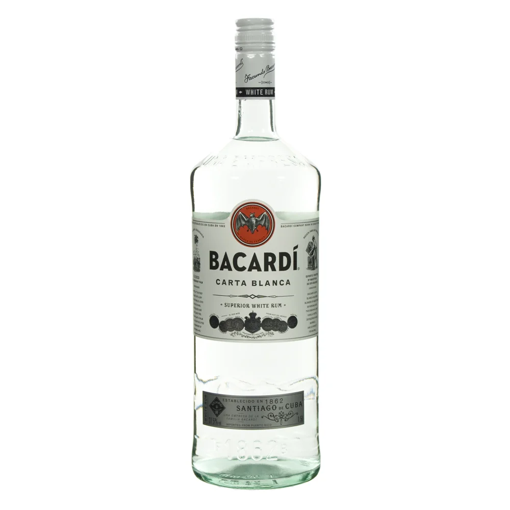 Bacardi Carta Blanca 37.5%  1,5 liter  Fles