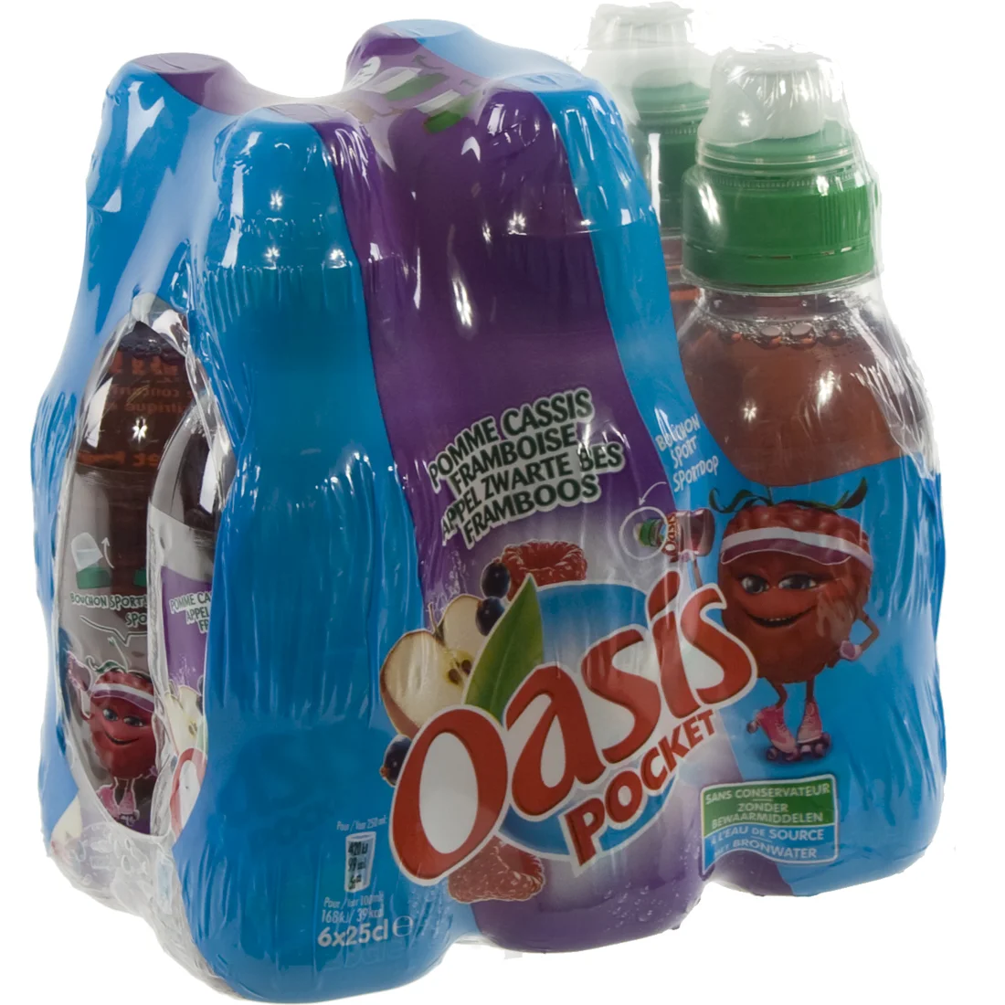 Oasis PET  Framboos  25 cl  Pak  6 st