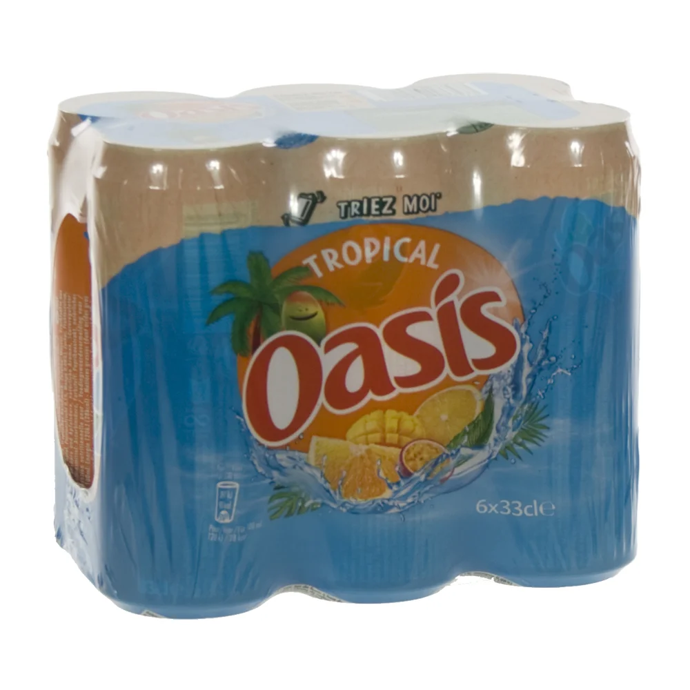 Oasis BLIK  Tropical  33 cl  Blik  6 pak