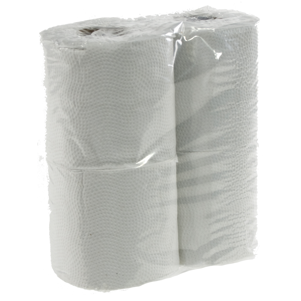 Wc papier 2 lagen wit  Pak  4 st