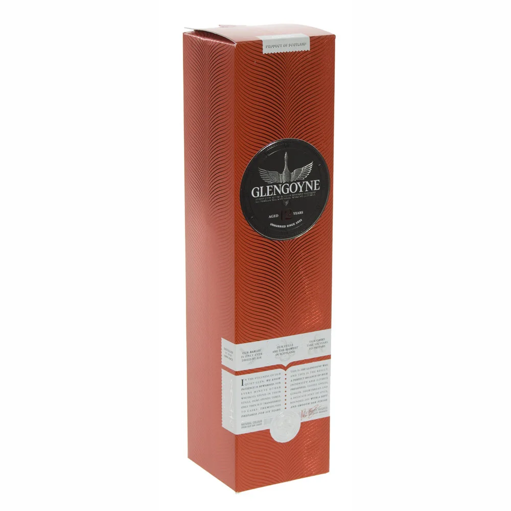 Glengoyne 12 Years old whisky  70 cl  Fles
