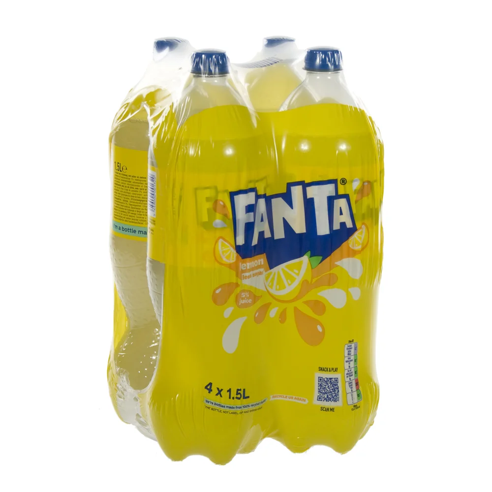 Fanta  PET  Lemon  1,5 liter  Pak  4 st