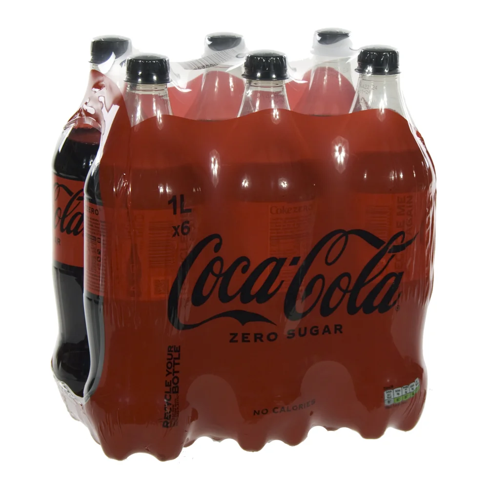 Coca Cola PET  Zero  1 liter  Pak  6 st