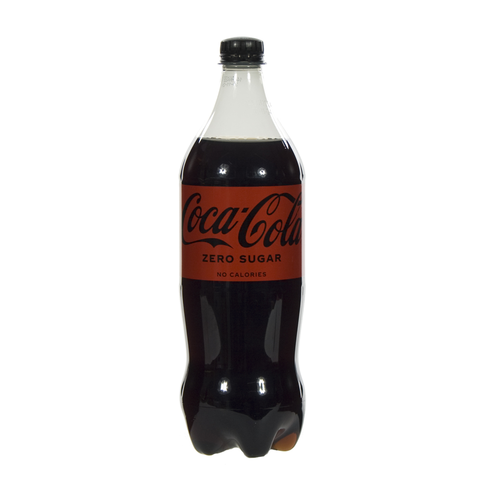 Coca Cola PET  Zero  1 liter  Fles